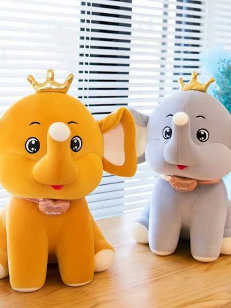 Creative Crown Elephant Plush Toy