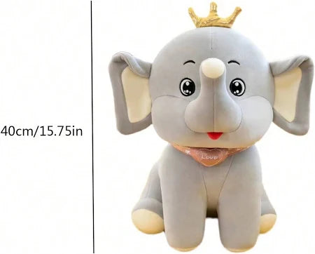 Creative Crown Elephant Plush Toy