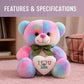 Softie Standing Rainbow Lovable Huggable Cute Teddy Bear