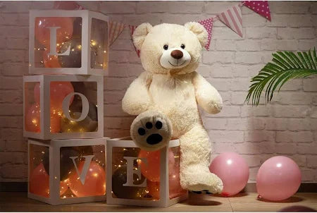 SOFT TOYS 4 Feet Cream Giant Teddy Bear Soft